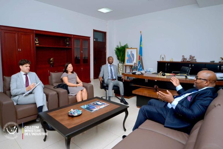 RDC : Le Ministre d’État Aimé BOJI SANGARA s’entretient avec l’Ambassadrice de Belgique